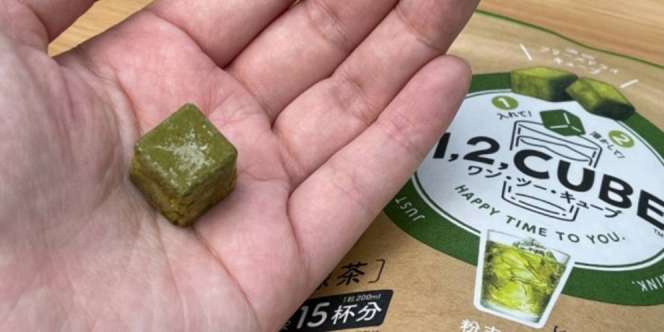 Ada Teh Hijau Berbentuk Cube, Super Imut!