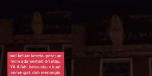 Dari Tadi Ada yang Memerhatikan, Ternyata Sosok Seram di Atas Bangunan Kosong