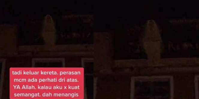 Dari Tadi Ada yang Memerhatikan, Ternyata Sosok Seram di Atas Bangunan Kosong
