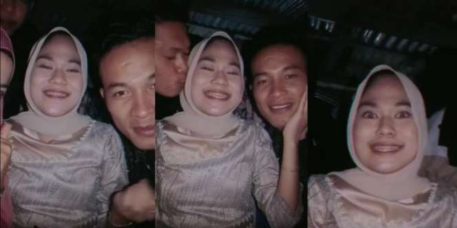 Viral Cewek Lagi Asyik Joget Sama Pacar, Dicium Cowok dari Belakang, Endingnya..