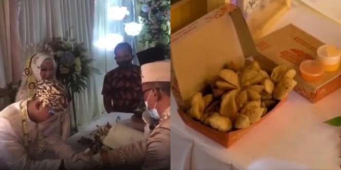 Sah! Pengantin Pria di Banyumas Jadikan Sekotak Bakso Goreng sebagai Mas Kawin