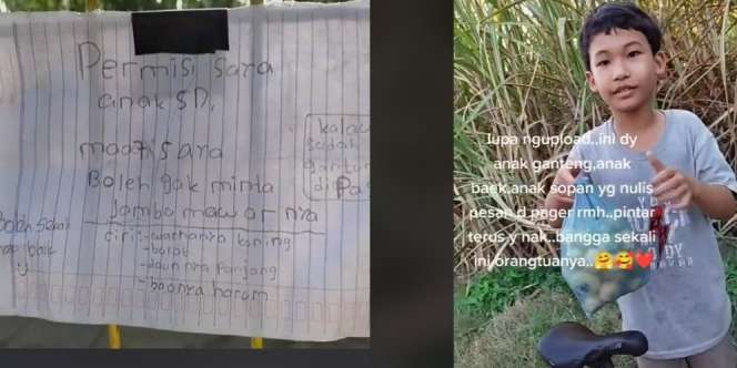 Tak Mau Mencuri, Cara Bocah Izin Minta Jambu Bikin Terenyuh