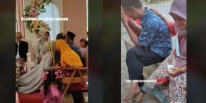 Viral Momen Haru Sungkeman Pengantin, Ada 3 Pasang Orangtua di Pelaminan