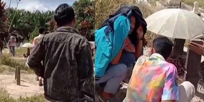 Persahabatan Sejati Teman SMA Rayakan Kelulusan di Makam Sahabat: Lu Lulus Bro!