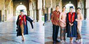 Cantik Berkebaya, Ini Momen Kelulusan Maudy Ayunda di Stanford University