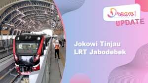 Jokowi Tinjau LRT, Rompinya Bikin Salfok