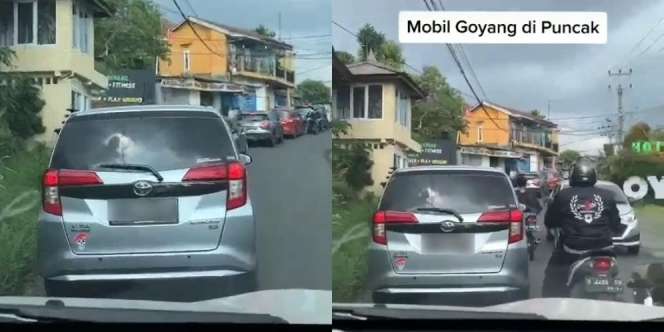 Heboh Mobil Goyang di Tengah Macet Jalur Puncak, Padahal Seberang Ada Hotel