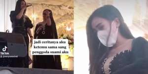 Dendam Istri Sah, Biduan Cantik Diteriaki Pelakor Usai Turun Panggung Kondangan