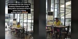 Pria Ini Sewa Satu Resto untuk Rayakan Ultah, Endingnya Bikin Nyesek