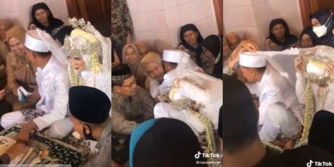 Kelewat Senang, Aksi Pengantin Pria Ini Malah Bawa Petaka