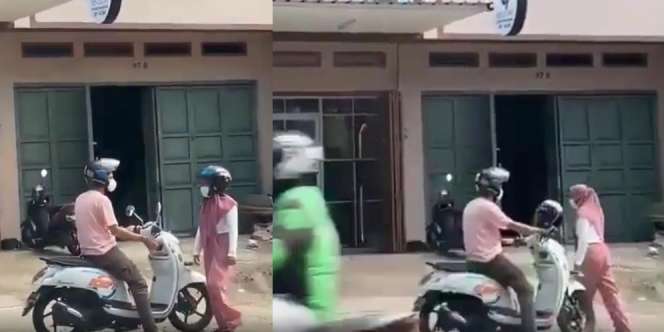 Sejoli Bertengkar di Pinggir Jalan Diduga karena Skincare, Endingnya Ngenes