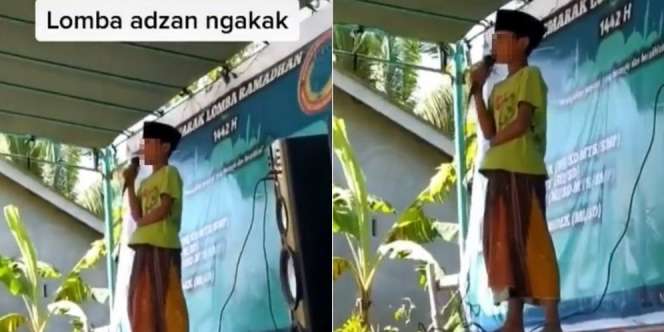 Ikuti Lomba Adzan, Aksi Bocah Ini Justru Bikin Ngakak