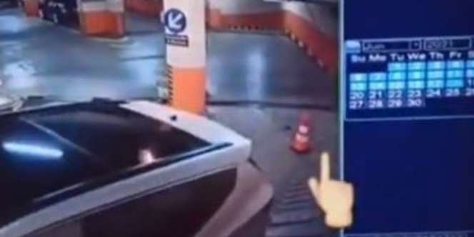Viral Kerucut Tiba-tiba Muncul di Parkir Mobil, Coba Lihat Seksama