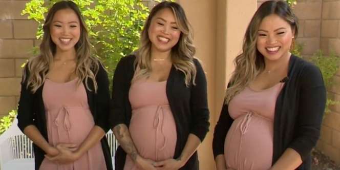 Kisah Unik Wanita Kembar Tiga Hamil Barengan