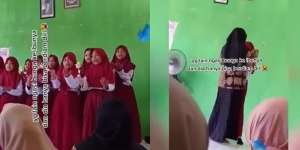 Pilu, Anak-Anak Lain Beri Bunga ke Ibu, Anak Satu Ini Hanya Bisa Diam & Nangis
