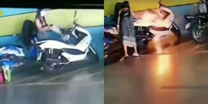 Mantan Tolak Diajak Balikan, Perempuan Ini Nekat Bakar Motor