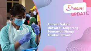 Viral Antrean Vaksin Massal di Tangerang Semrawut