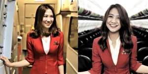8 Foto Pramugari Cantik Alih Profesi Jualan Lontong Sayur