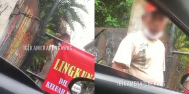 Viral Pria di Kebon Jeruk Minta Uang untuk Buka Portal Lockdown