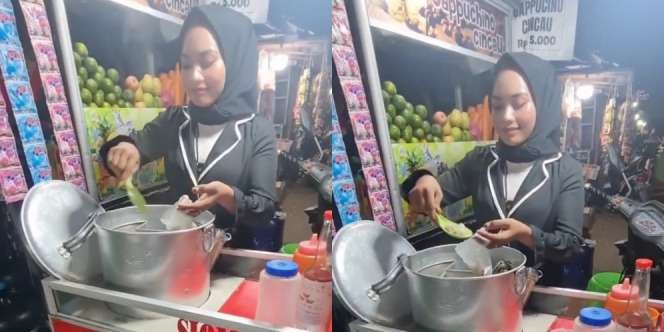 Viral Wanita Cantik Jualan Siomay, Para Cowok Ramai-Ramai Tanya Statusnya