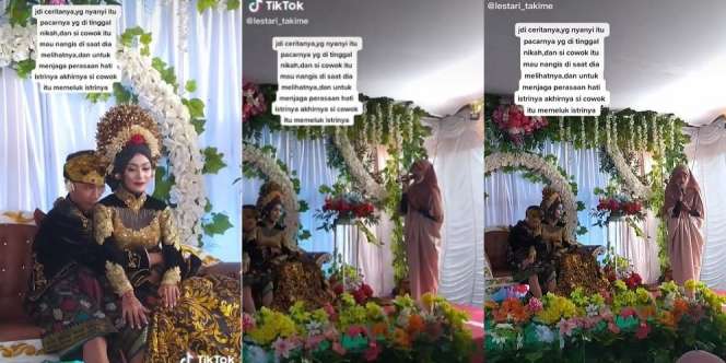 Mantan Kekasih Datang dan Nyanyi di Pelamina, Reaksi Pengantin Pria Tak Terduga