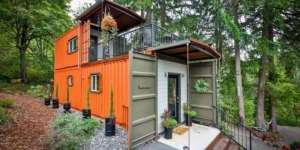 Rumah Mungil dari Kontainer Bekas, Interiornya Berdesain Efisien