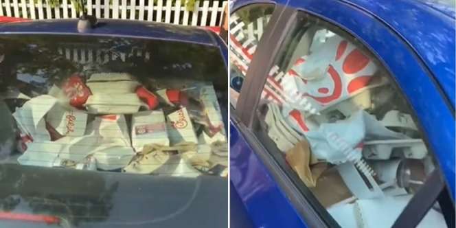Viral Mobil Masih Kinclong Tapi Dalamnya Penuh Sampah, Milik Siapa?