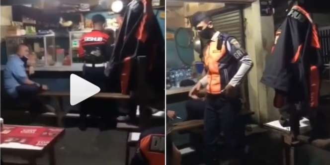 Bikin Geram! Masyarakat Dibubarin, Oknum Dishub Nongkrong di Warung Sampai Malam