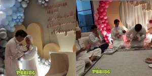 10 Momen Manis Aqiqah Anak Pertama Dinda Hauw & Rey Mbayang