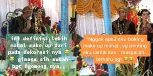 Pelaminan Seharga 500K Dihuni Pengantin Bermakeup Mahal, Begini Jadinya