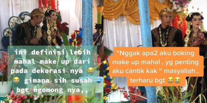 Pelaminan Seharga 500K Dihuni Pengantin Bermakeup Mahal, Begini Jadinya