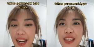 Gadis Cantik Gaya-gayaan Pakai Tato di Dada Malah Typo, Jadi Tertawaan Teman