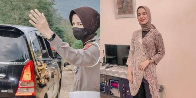 Potret Cantik Farha Badjeber, Ibu Persit Sekaligus Seorang Polwan