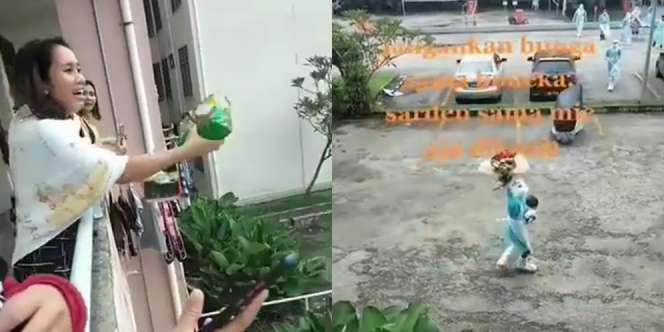 Momen Haru Pasien Covid-19 Beri Hadiah Buat Para Nakes di Hari Terakhir Isoman
