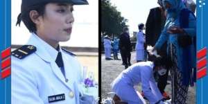 Wanita yang Bersujud di Kaki Ibu Itu 'Superwoman' TNI AL, Prestasi Segudang