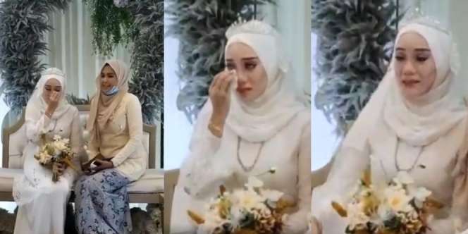 Cerita Pilu di Balik Pengantin Wanita Duduk dan Menangis di Pelaminan