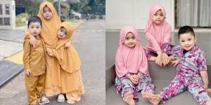 10 Potret Buah Hati Oki Setiana Dewi Kompak Pakai Baju Kembar