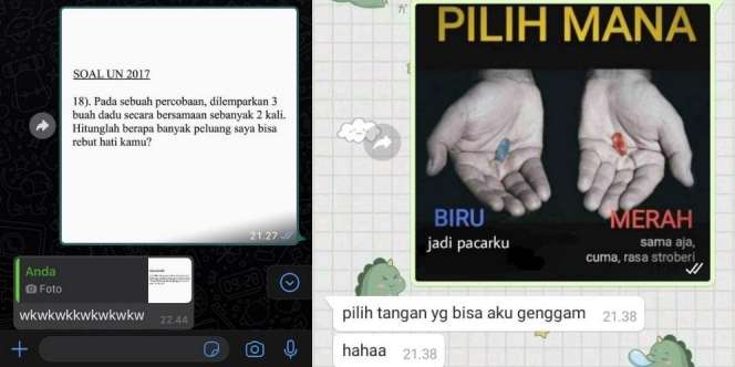 Deretan Chat Kocak Isi Pertanyaan Menjebak, Bikin Senyum-senyum Sendiri