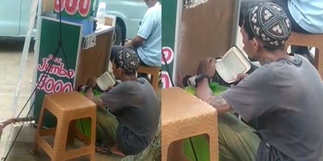 Pria Bertato Diam-Diam Baca Alquran, Warganet Merasa Tertampar