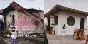 Transformasi Rooftop Kumuh Jadi Kafe Ini Sukses Bikin Warganet Terperangah