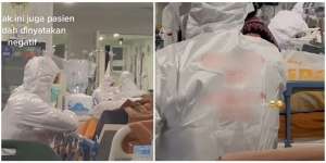 Sedih Banget, Kakak Adik Ini Pakai Hazmat 24 Jam Jaga di IGD Ibu yang Kena Covid