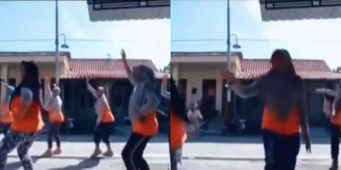 Rombongan Emak-emak Senam Ngacir Pas Lihat Sesuatu di Ujung Jalan