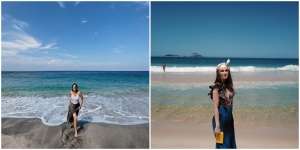 13 Pesona Aktris Cantik Liburan ke Pantai, Awas Salah Fokus!