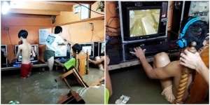 Gamer Sejati, Tetap Santuy Meski Diterjang Banjir dan Badai