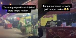 Ngakak, Parkir dari Pagi Sampai Malam, Baliknya Mobil Udah di Dalam Tenda PKL