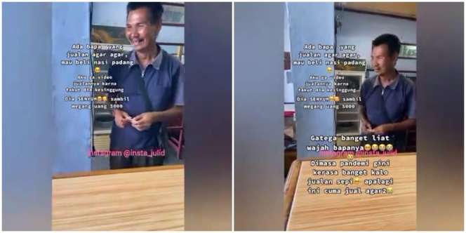 Menyayat Hati, Bapak Ini Cuma Bawa Uang Pas-pasan Buat Beli Makan