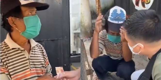 Penjual Cilok Nangis Usai Dibayar Rp300 Ribu, Cium Tangan Pembeli