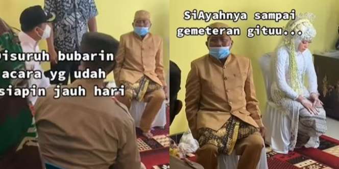 Akad Nikah Dibubarkan, Pengantin Wanita hanya Bisa Tertunduk, Ayahnya Gemetar