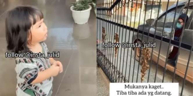 Lama Tak Bertemu, Anak Ini Sampai Mau Nangis Saat Sambut Ayah Pulang