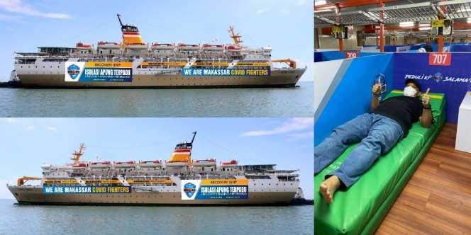 Kapal Pelni Disulap Jadi Tempat Isolasi Mandiri Terapung, Begini Penampakannya